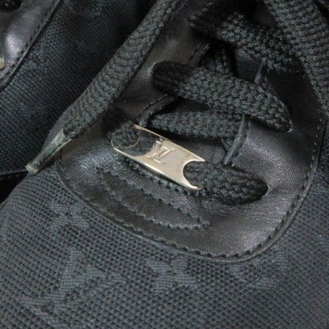 Louis Vuitton Monogram Mini Sneakers Low Cut Shoes 35.5 Black — view 7