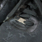 Louis Vuitton Monogram Mini Sneakers Low Cut Shoes 35.5 Black — view 7