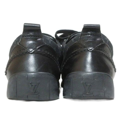 Louis Vuitton Monogram Mini Sneakers Low Cut Shoes 35.5 Black — view 2