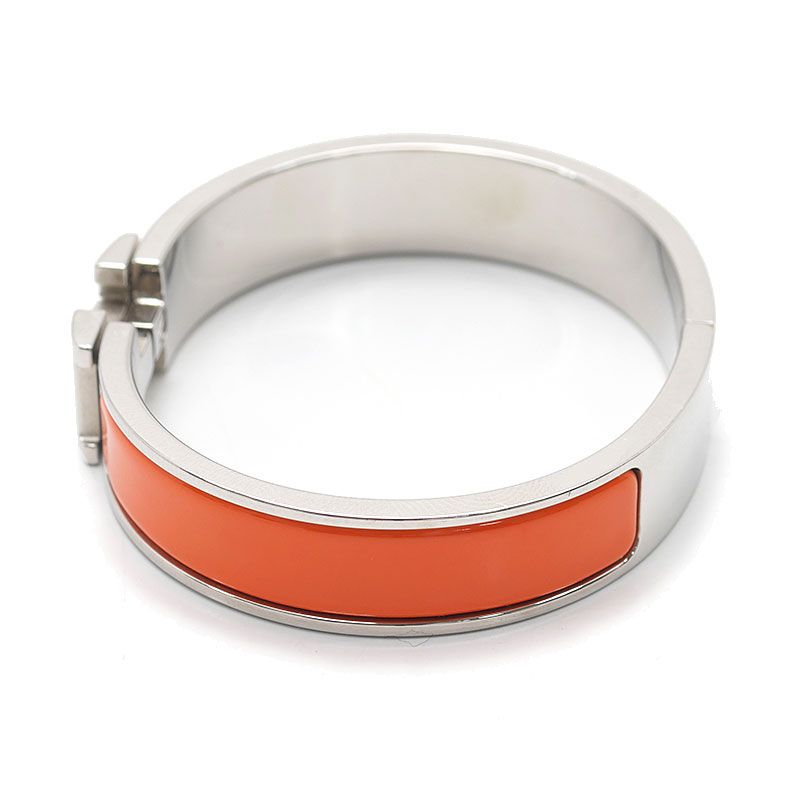 Hermes Clic Clac Bracelet Bangle Orange — view 5