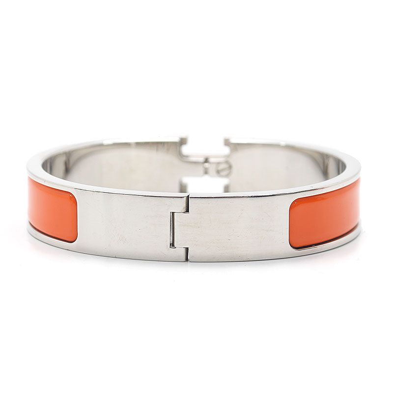 Hermes Clic Clac Bracelet Bangle Orange — view 2