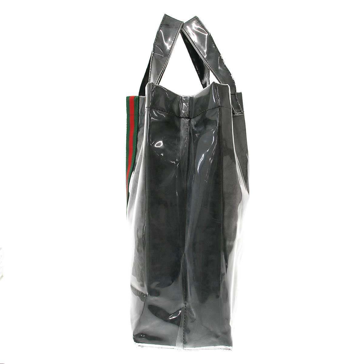 Gucci Comme Des Garcons Sherry Line Vinyl Tote Black — view 3
