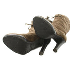 Saint Laurent Yves Long Boots Suede Tassel 35 Brown KU — view 4