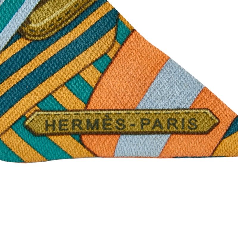 Hermes Twilly Sangle Scarf Multicolor Silk — view 3