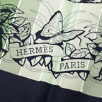 Hermes Carre 90 Jungle Love Scarf Large Green Navy Multicolor Silk — view 3