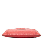 Gucci Guccissima Sherry Line Crossbody Shoulder Bag Beijing Olympics Red Leather — view 3