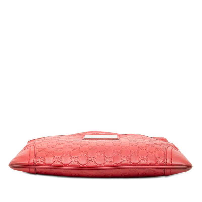 Gucci Guccissima Sherry Line Crossbody Shoulder Bag Beijing Olympics Red Leather — view 3