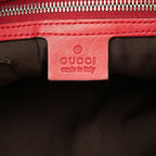 Gucci Guccissima Sherry Line Crossbody Shoulder Bag Beijing Olympics Red Leather — view 5