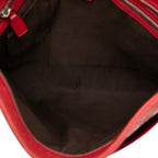 Gucci Guccissima Sherry Line Crossbody Shoulder Bag Beijing Olympics Red Leather — view 4