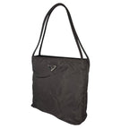Prada Triangle Logo Handbag Nylon Gray — view 2