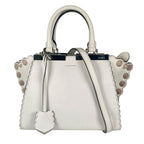 Fendi Mini Petite 3 Jours Handbag Leather White