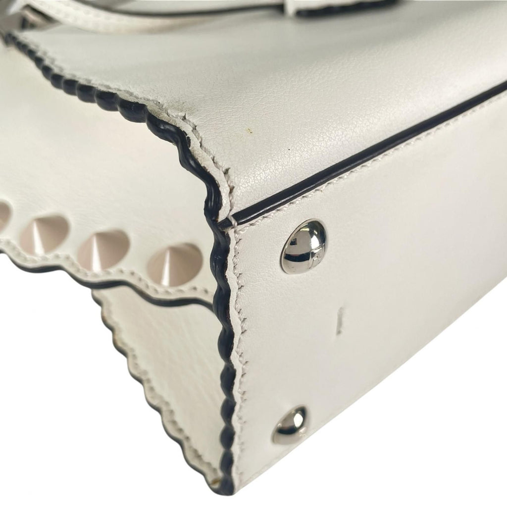 Fendi Mini Petite 3 Jours Handbag Leather White — view 8