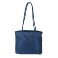 Prada Triangle Logo Shoulder Bag Nylon Blue