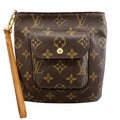 Louis Vuitton Partition Shoulder Bag Monogram Canvas Brown Pouch