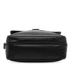 Prada Logo Shoulder Bag Black Saffiano Leather — view 3