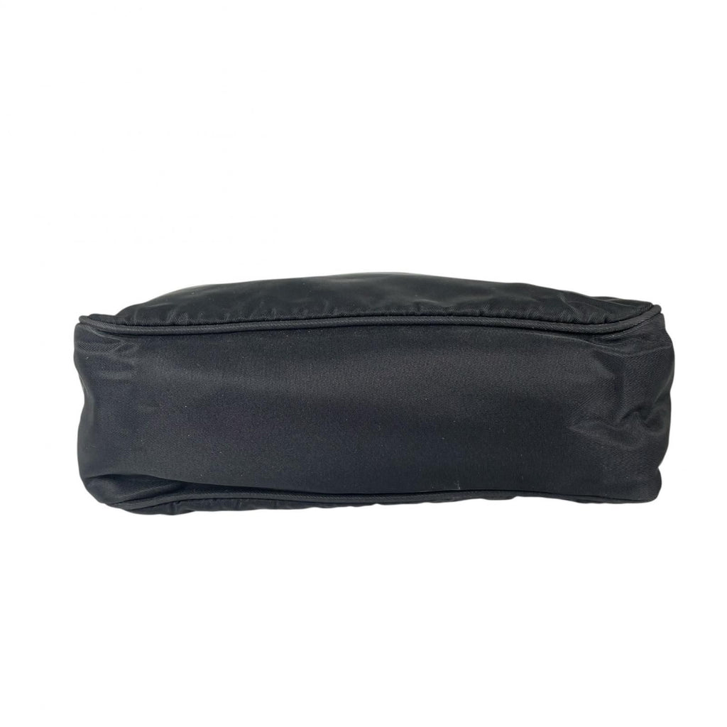 Prada Triangle Logo Handbag Nylon Black — view 4
