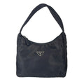 Prada Triangle Logo Handbag Nylon Black