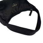 Prada Triangle Logo Handbag Nylon Black — view 5