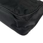 Prada Triangle Logo Handbag Nylon Black — view 6