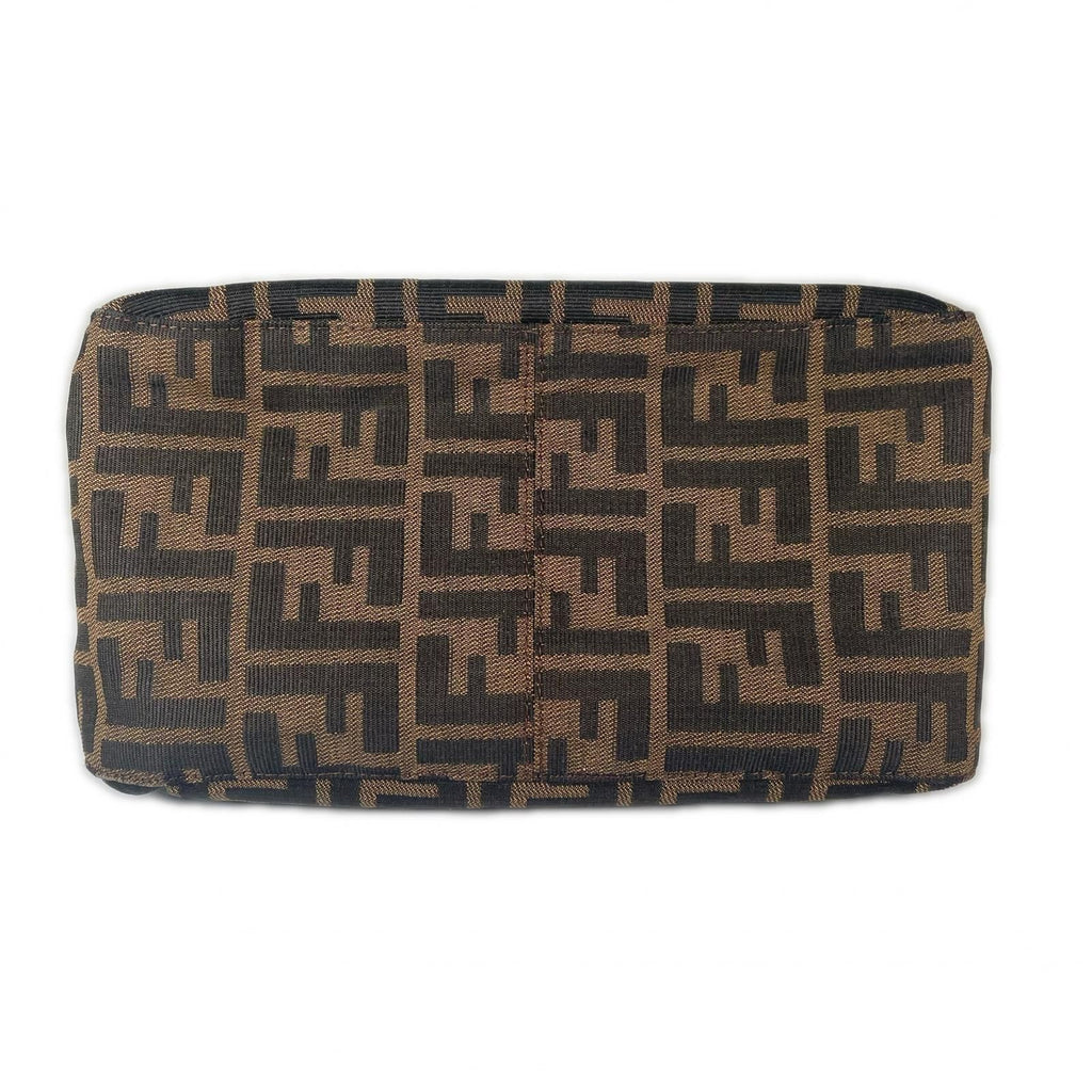 Fendi Zucca Handbag Canvas Brown — view 4
