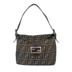 Fendi Zucca Handbag Canvas Brown