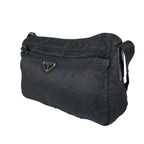 Prada Triangle Logo Shoulder Bag Nylon Black — view 2