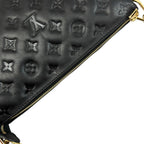 Louis Vuitton Coussin PM Shoulder Bag Black Monogram Embossed — view 6