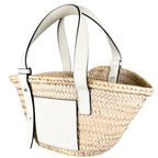 Loewe Handbag Raffia White Basket — view 2