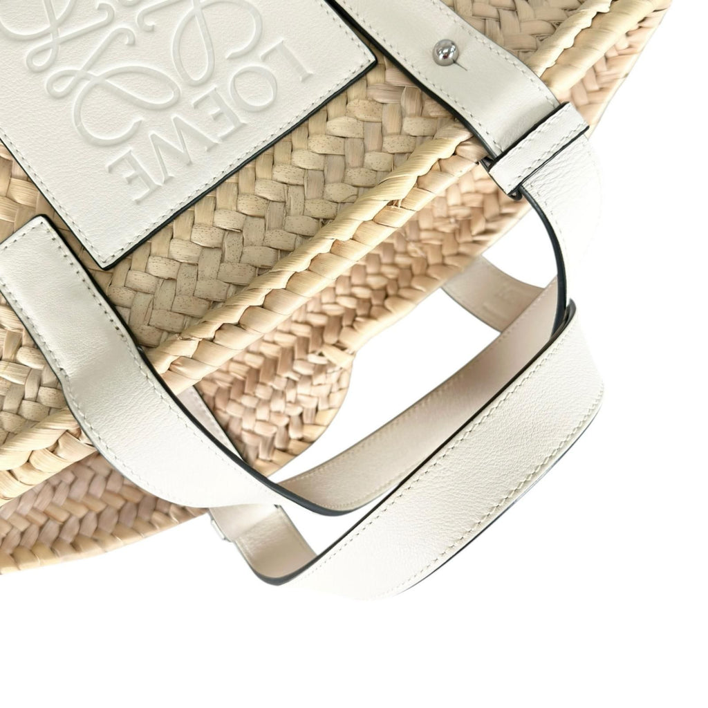 Loewe Handbag Raffia White Basket — view 6