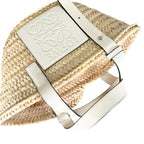 Loewe Handbag Raffia White Basket — view 5