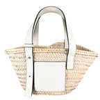 Loewe Handbag Raffia White Basket
