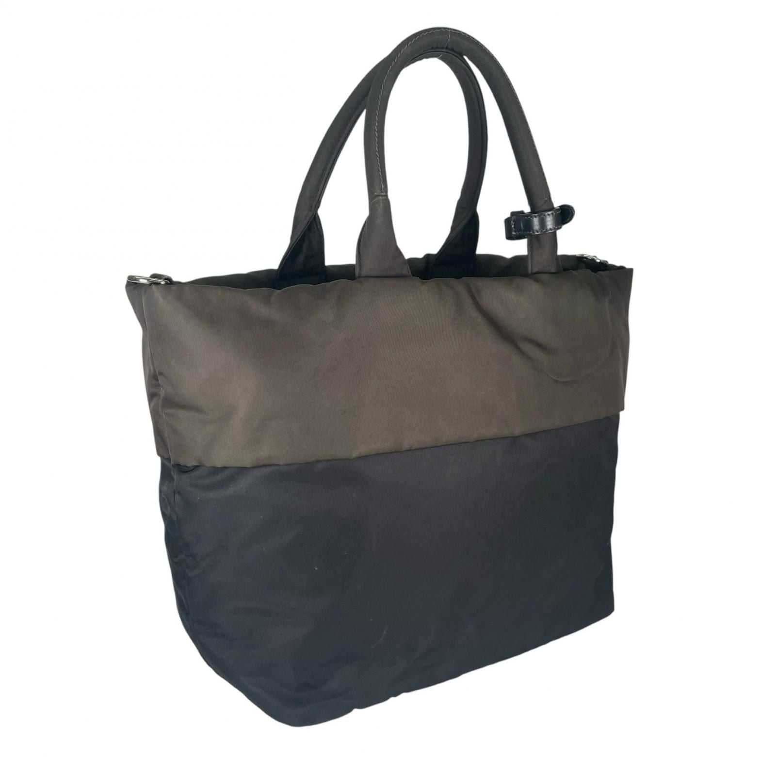 Prada Reversible Shoulder Bag Nylon Khaki — view 3
