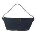 Gucci Pouch Handbag GG Canvas Black