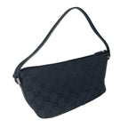 Gucci Pouch Handbag GG Canvas Black — view 3