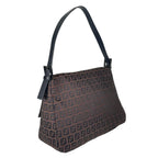Fendi Mamma Baguette Handbag Canvas Brown — view 3