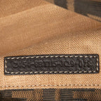 Fendi Selleria Zucca Crossbody Shoulder Bag Brown Canvas Leather — view 6