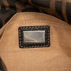 Fendi Selleria Zucca Crossbody Shoulder Bag Brown Canvas Leather — view 5