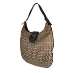 Fendi Zucchino Handbag Canvas Beige — view 2