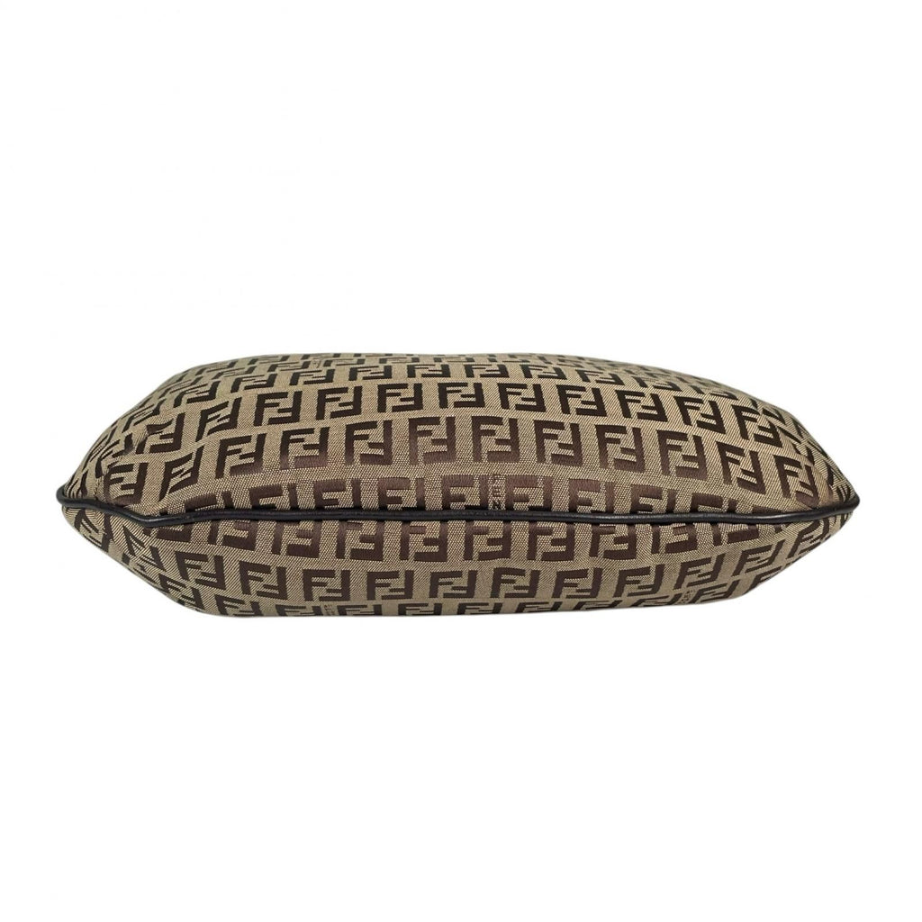 Fendi Zucchino Handbag Canvas Beige — view 4
