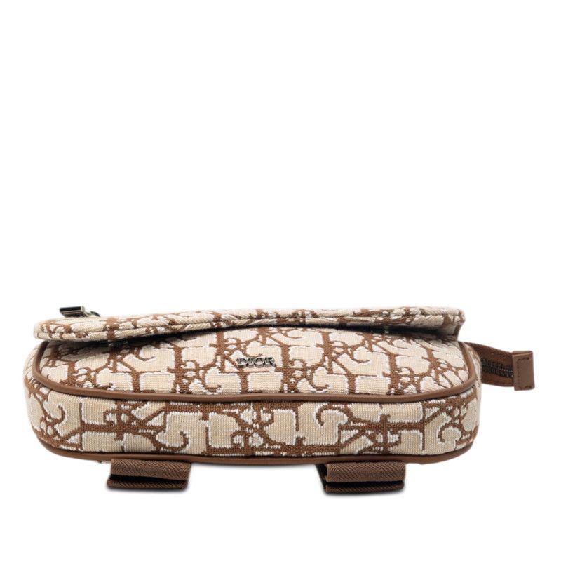 Dior Cactus Jack Travis Scott Saddle Arm Pouch Brown Canvas Leather — view 3