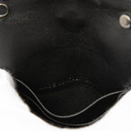 Dior Oblique Shoulder Bag Pochette Beige Navy Black Canvas Leather — view 5
