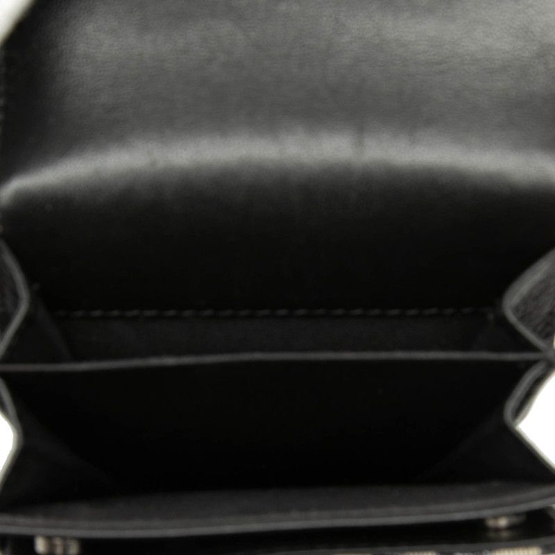 Dior Oblique Shoulder Bag Pochette Beige Navy Black Canvas Leather — view 4