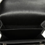 Dior Oblique Shoulder Bag Pochette Beige Navy Black Canvas Leather — view 4