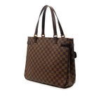 Louis Vuitton Damier Uzes Tote Brown Leather — view 2