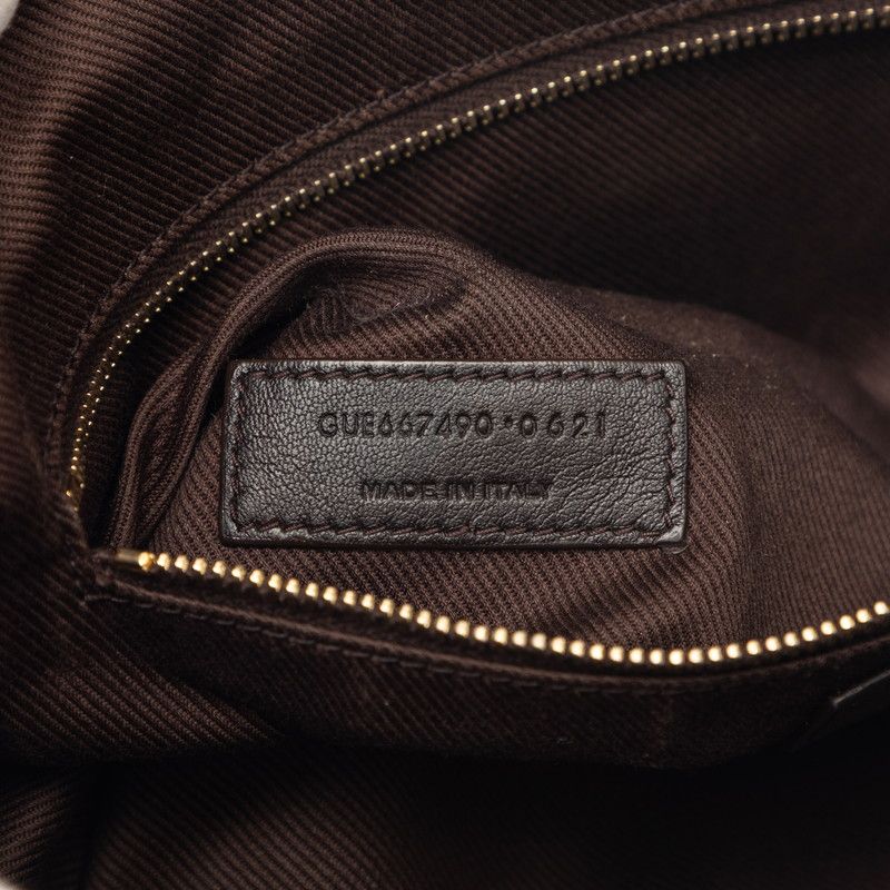 Saint Laurent Monogram Ysllogo Shoulder Bag Brown — view 8