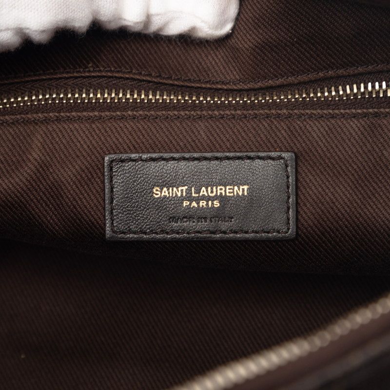 Saint Laurent Monogram Ysllogo Shoulder Bag Brown — view 7