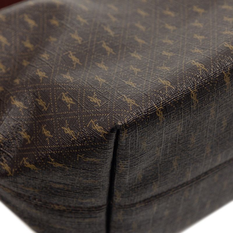 Saint Laurent Monogram Ysllogo Shoulder Bag Brown — view 4