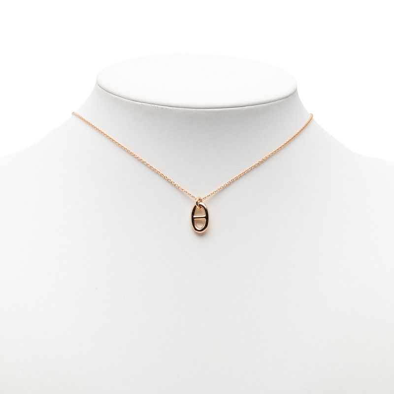 Hermes Chaine D'ancre Farandole PM Pendant Necklace 18k Pink Gold — view 5