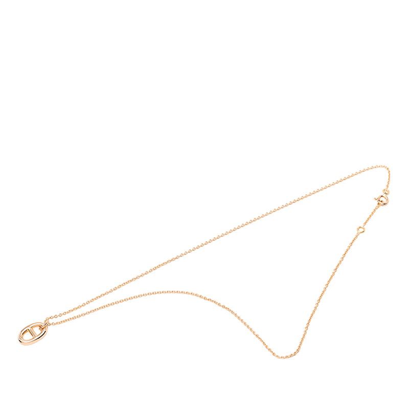 Hermes Chaine D'ancre Farandole PM Pendant Necklace 18k Pink Gold — view 4