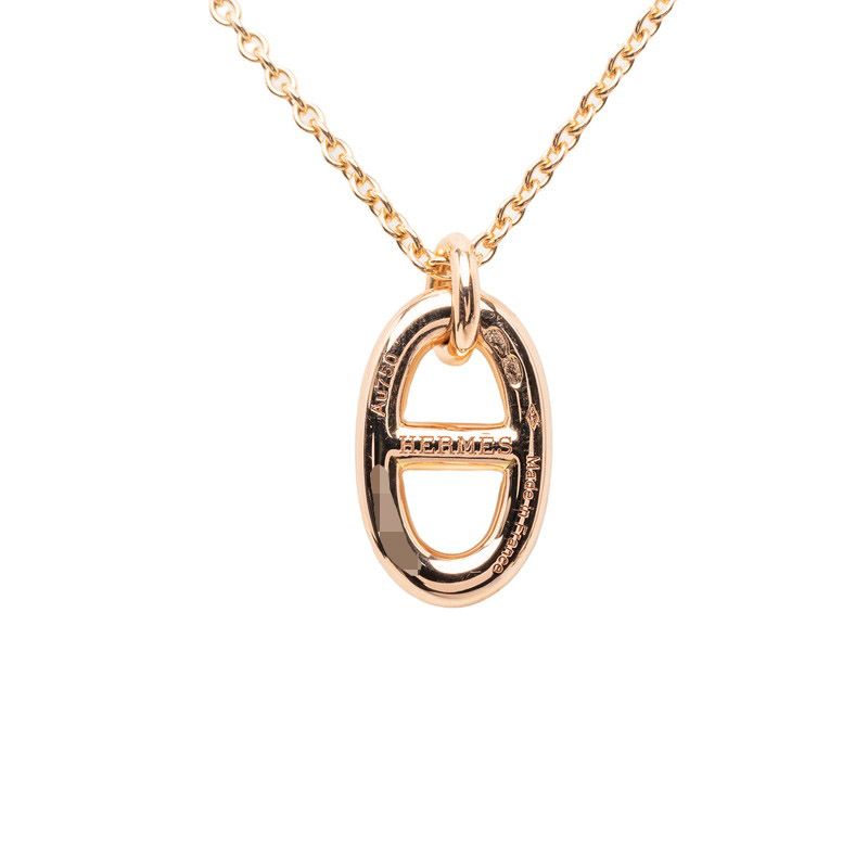 Hermes Chaine D'ancre Farandole PM Pendant Necklace 18k Pink Gold — view 2